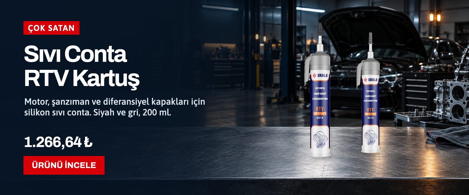 Sıvı Conta RTV Kartuş 200 ml — 1.266,64 TL
