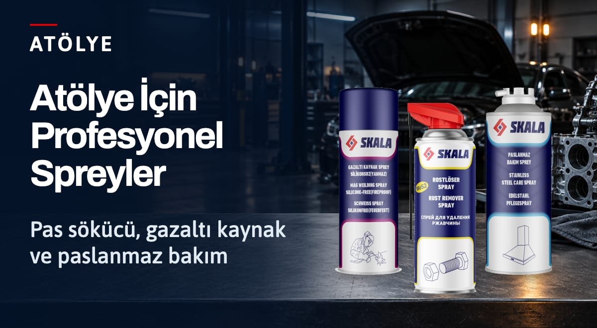 Skala atölye bakım spreyleri